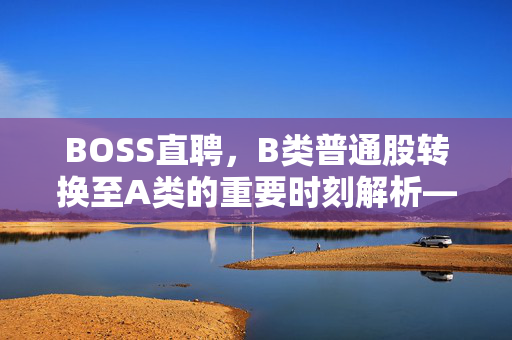 BOSS直聘，B类普通股转换至A类的重要时刻解析——W1月6日6万股转换揭秘