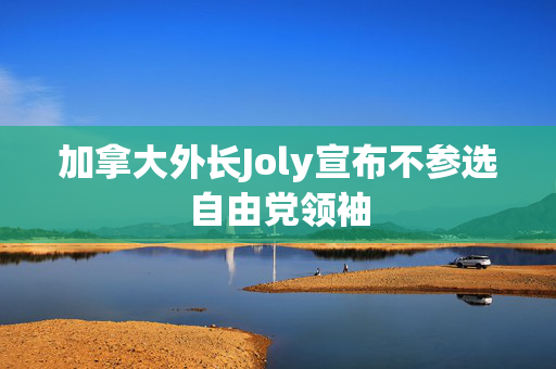 加拿大外长Joly宣布不参选自由党领袖