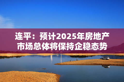 连平：预计2025年房地产市场总体将保持企稳态势