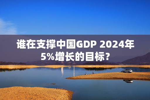 谁在支撑中国GDP 2024年5%增长的目标？