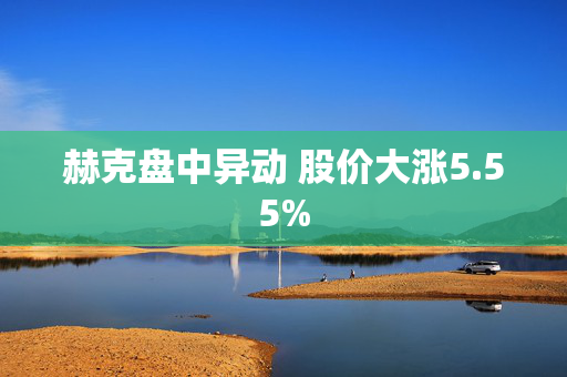 赫克盘中异动 股价大涨5.55%