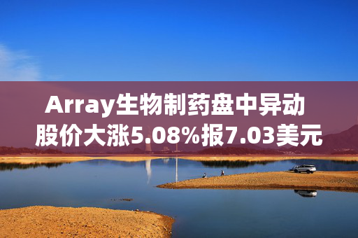 Array生物制药盘中异动 股价大涨5.08%报7.03美元