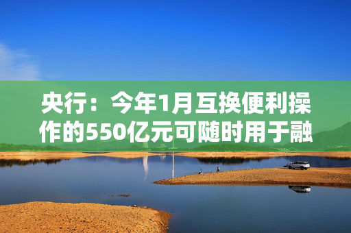 央行：今年1月互换便利操作的550亿元可随时用于融资增持股票