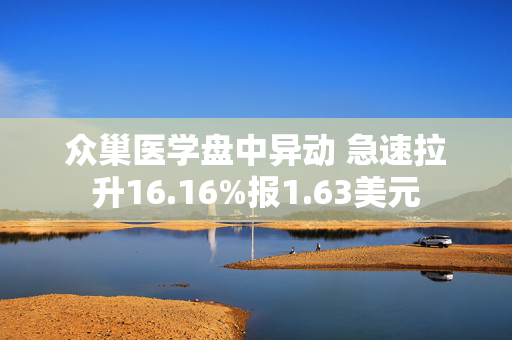 众巢医学盘中异动 急速拉升16.16%报1.63美元