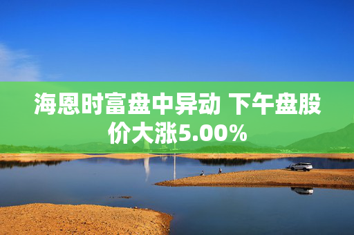 海恩时富盘中异动 下午盘股价大涨5.00%