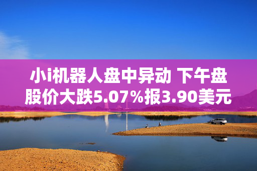 小i机器人盘中异动 下午盘股价大跌5.07%报3.90美元