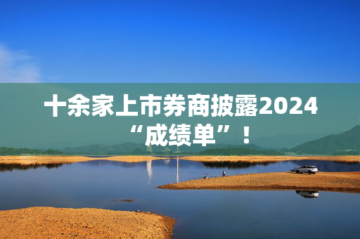 十余家上市券商披露2024“成绩单”！