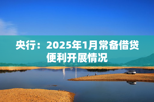 央行：2025年1月常备借贷便利开展情况