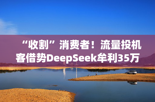 “收割”消费者！流量投机客借势DeepSeek牟利35万 平台最新回应