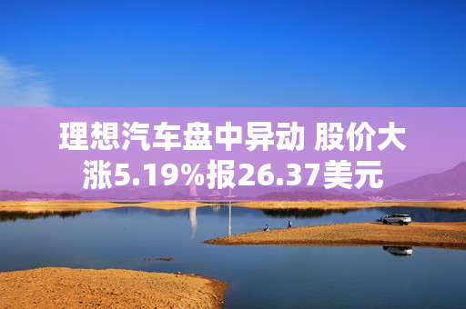 理想汽车盘中异动 股价大涨5.19%报26.37美元