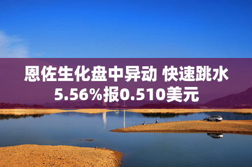 恩佐生化盘中异动 快速跳水5.56%报0.510美元