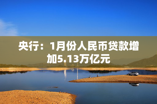 央行：1月份人民币贷款增加5.13万亿元