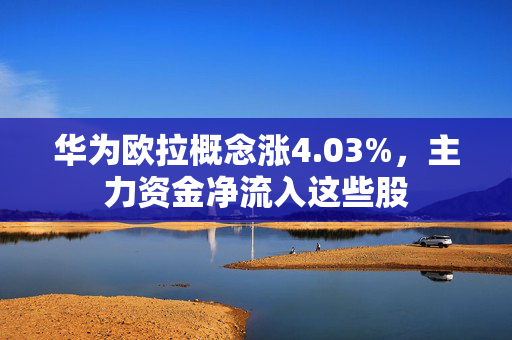 华为欧拉概念涨4.03%，主力资金净流入这些股