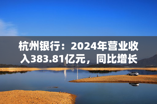 杭州银行：2024年营业收入383.81亿元，同比增长9.61%