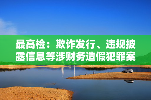 最高检：欺诈发行、违规披露信息等涉财务造假犯罪案件数量增长